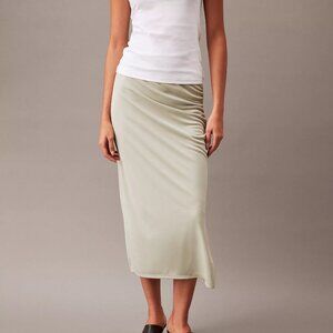 NWT Sage Green Calvin Klein Midi Skirt